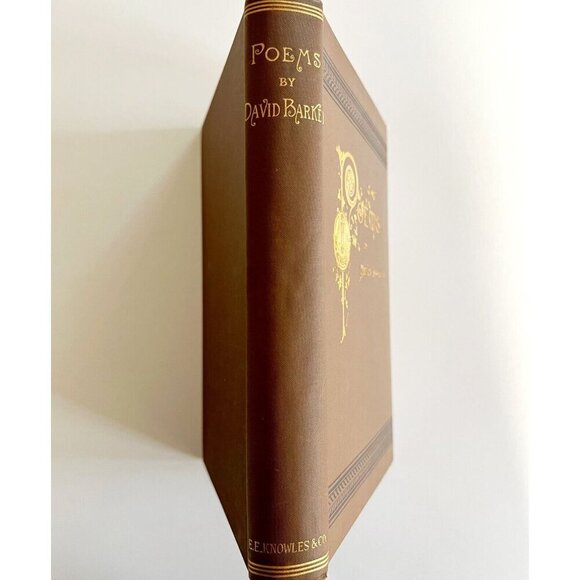 Poems David Barker Biographical Sketch 3rd Edition Poetry 1891 RARE Antique C97 - Picture 3 of 11